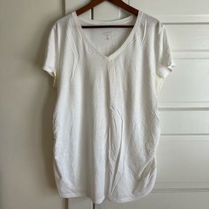 White Maternity Tee